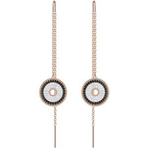 Swarovski Lollypop Chain Threader Earrings Gold